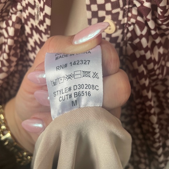 Blanc Size Medium Retro Bodycon Dress - Picture 4 of 4